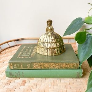 SOLD Vintage Brass Southern Belle Bell